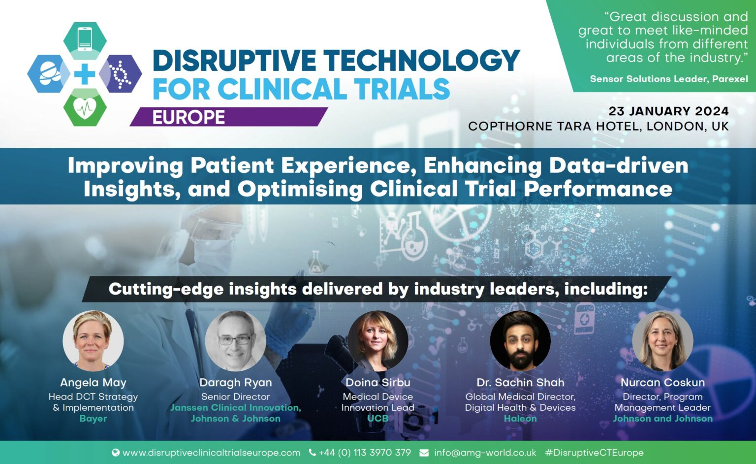 Agenda Disruptive Technologies for Clinical Trials Europe